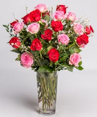 Classic Pink & Red Roses