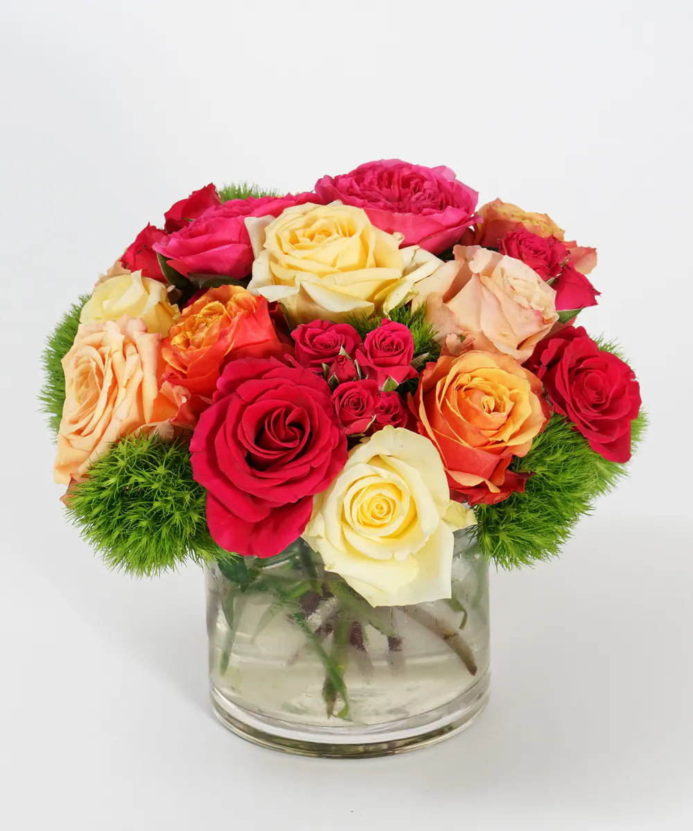 SS26 Mayoral Orange Multicoloured 'Time To Bloom' Flares Set
