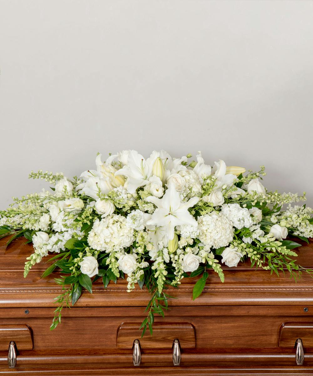Casket Spray Funeral Flowers Philadelphia Florist Robertsons Flowers 